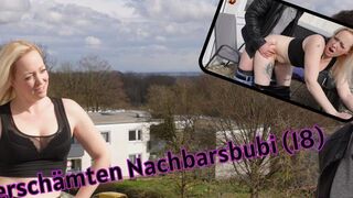 Lea_Kirsch verführt den volljährigen Nachbarsjungen zum Outdoor Fick