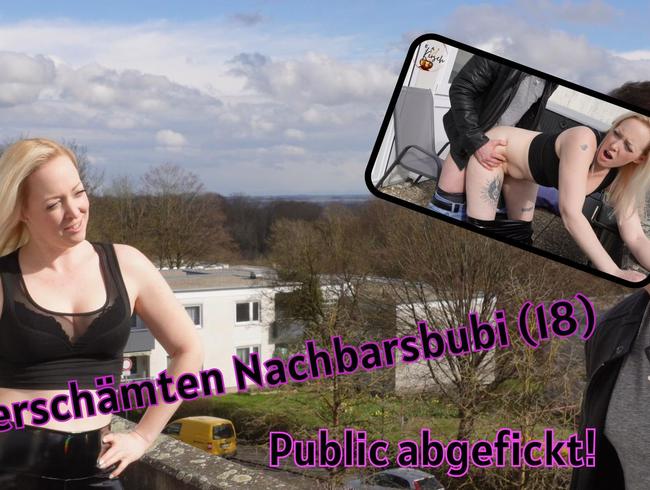 Lea_Kirsch verführt den volljährigen Nachbarsjungen zum Outdoor Fick