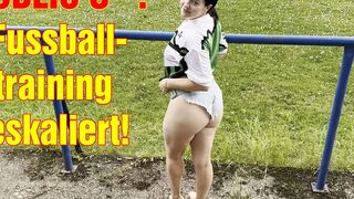 Fußballtraining mit EMMA SECRET! Es eskaliert völlig