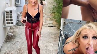 Taiga_LaLoca bekommt outdoor eine Mega Facial