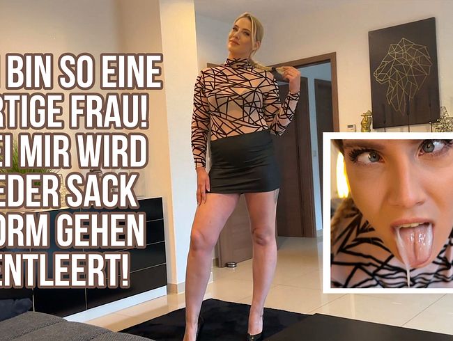 Julia-Winter entleert einfach jeden Sack den sie bekommt